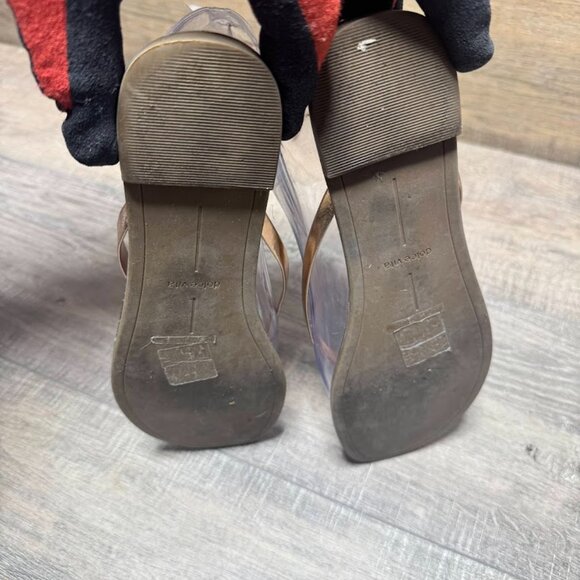 Dolce Vita Metallic Leather Thong Women's Size 8 - Picture 4 of 7